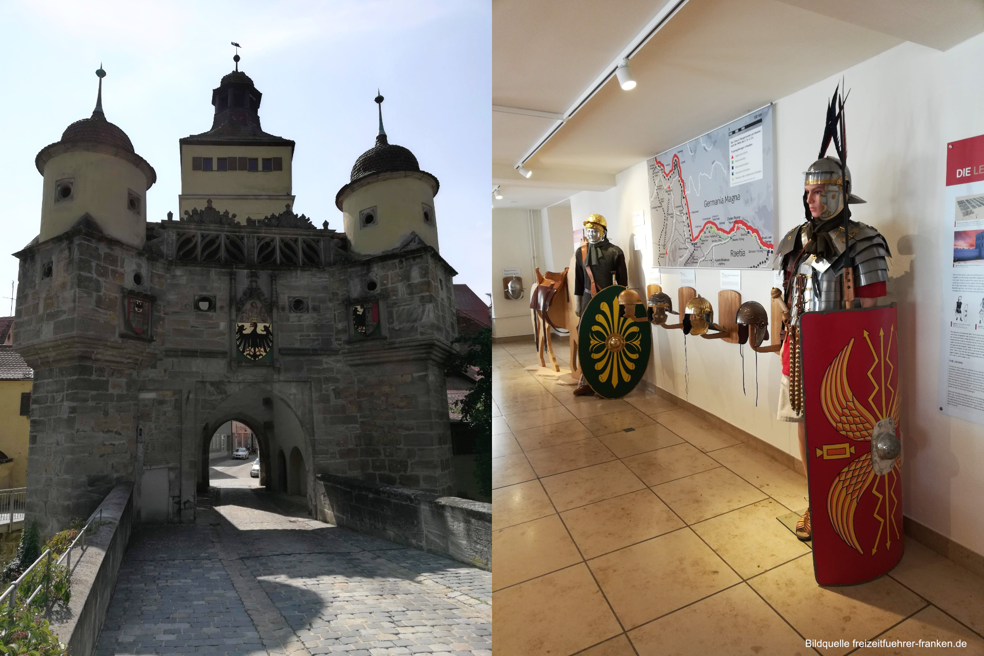 Weißenburg Städetrip und Sehenswürdigkeiten, Ellinger Tor und Römermuseum