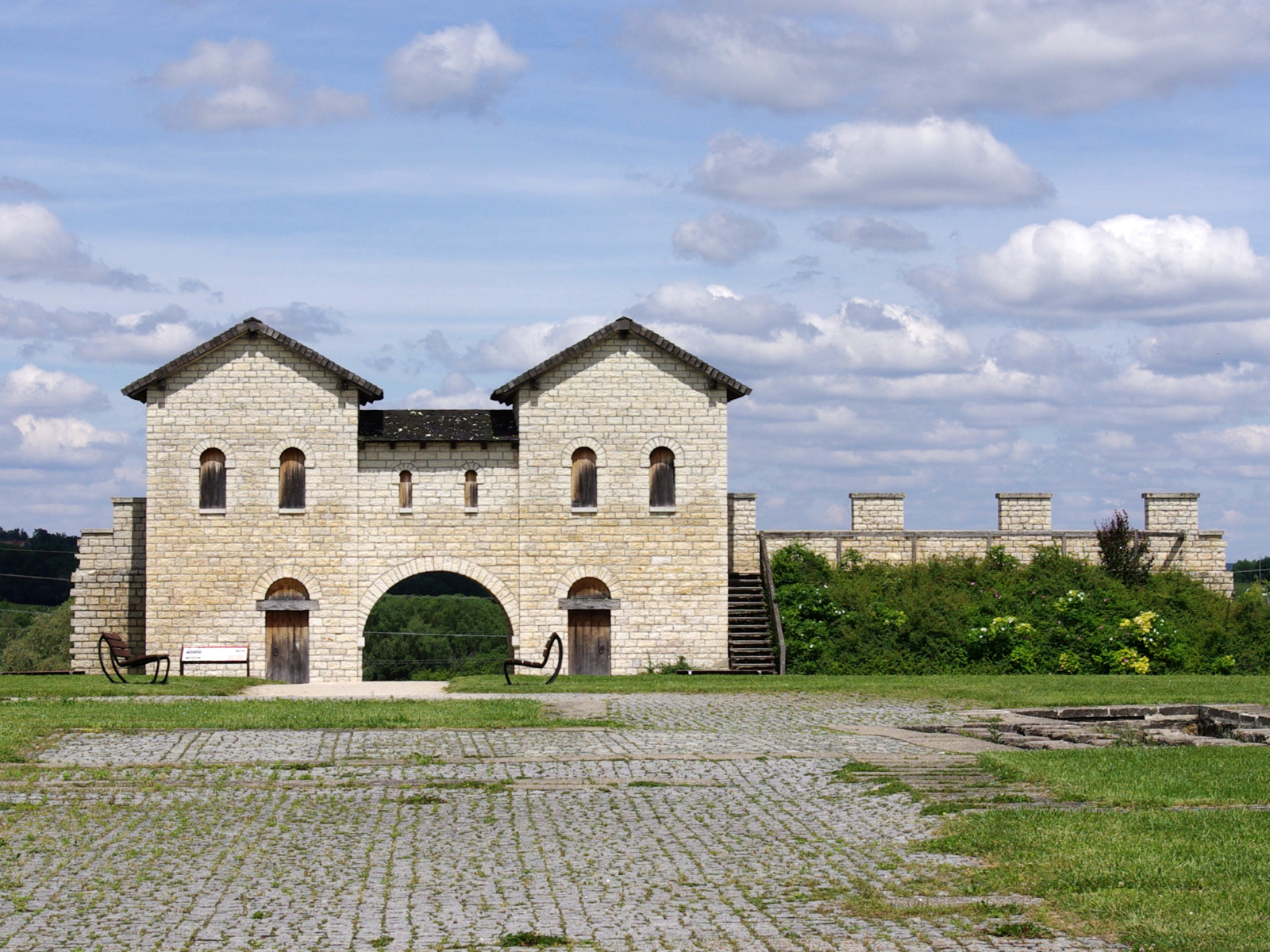 UNESCO-Weltkulturerbe in Franken, der Limes bei Weißenburg